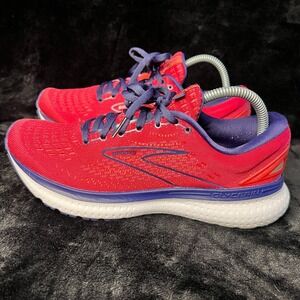 Brooks Glycerin 19 1203431B623 Womens 10 Running Shoes Pink Athletic Sneakers